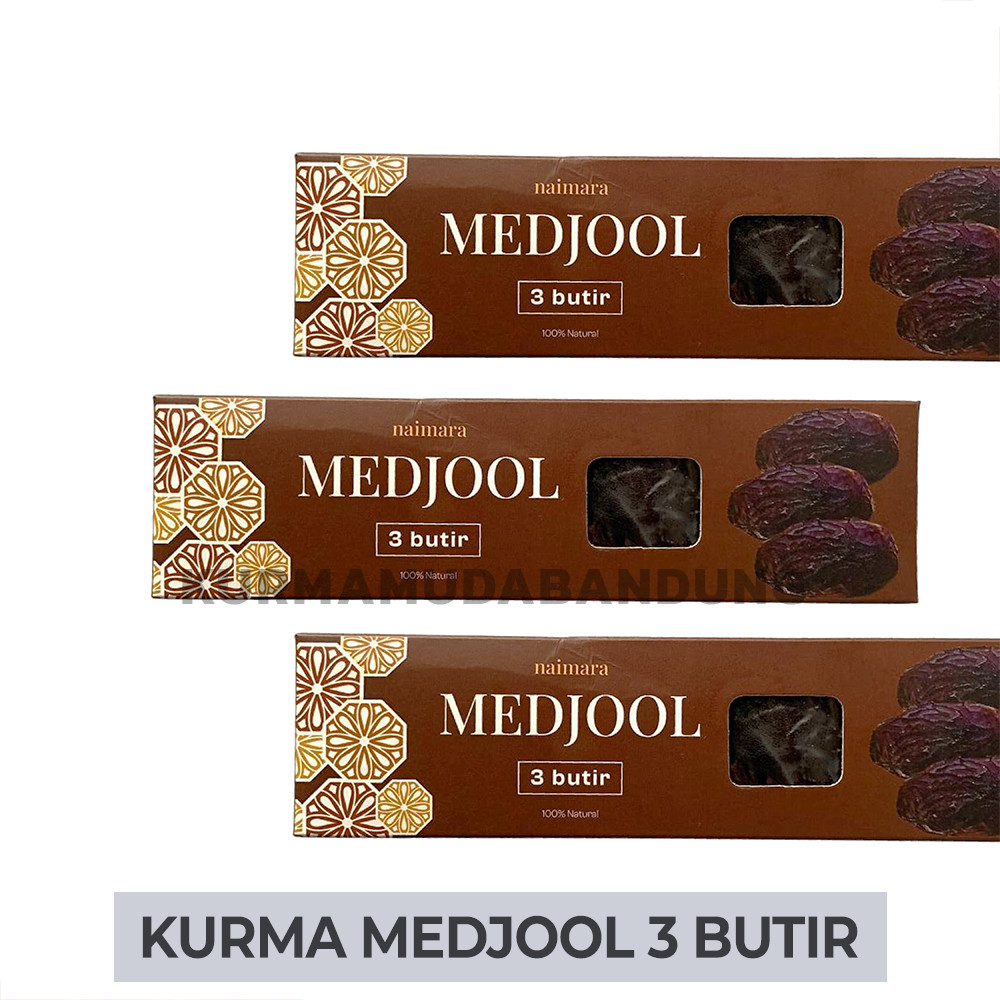 

KURMA MEDJOOL PREMIUM KEMASAN 3 BUTIR OLEH OLEH HAJI UMROH