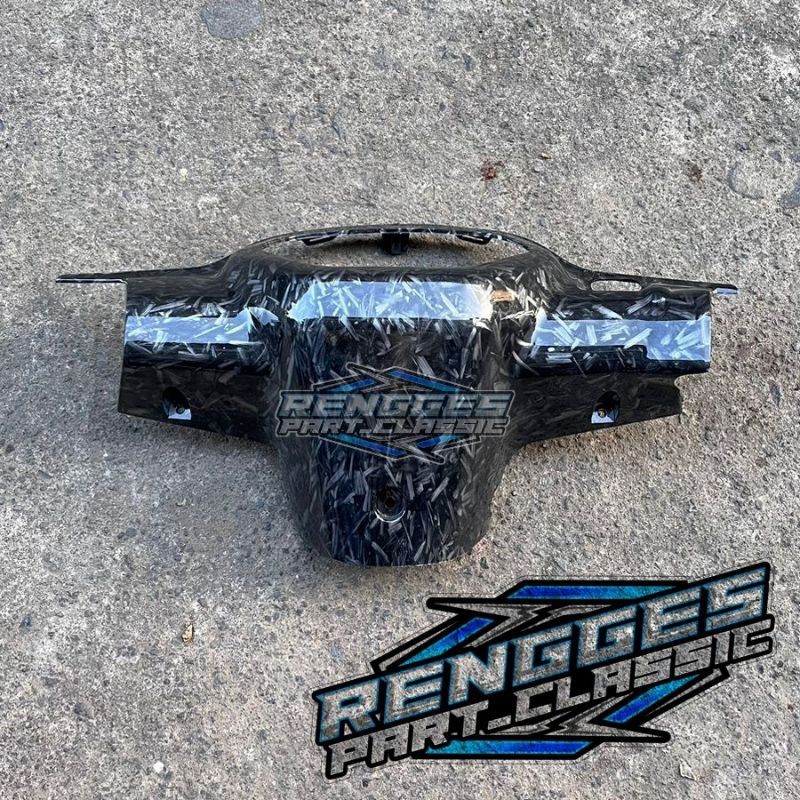 Batok belakang shogun r 110 carbon celup motif forged kevlar