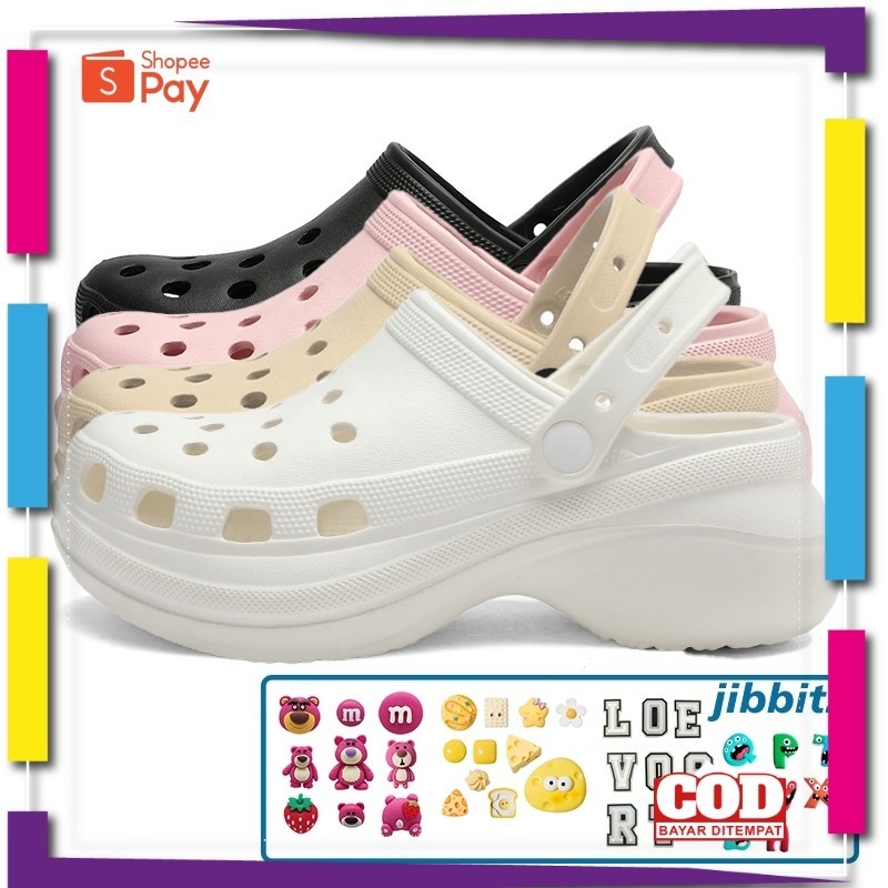 [PREMIUM ORIGINAL] Komin-Sandal Baim Wanita Terbaru Sendal Wedges Slip On Import Sendal Medis Anti A