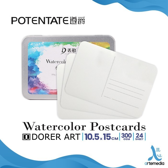 

Kertas Cat Air Potentate Postcard Watercolor Paper Metal Box