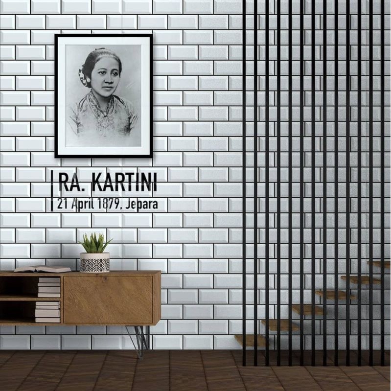 PROMO KRAMIK DINDING DAPUR, KAMAR MANDI, RUANG TAMU, UKURAN 25X50 CONCORD BRIKA LINE