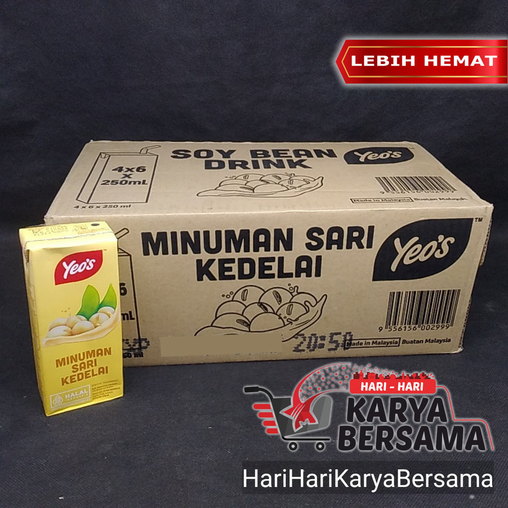 

YEO'S MINUMAN SOYA BEAN DRINK PACK ISI 24'S X 250ML