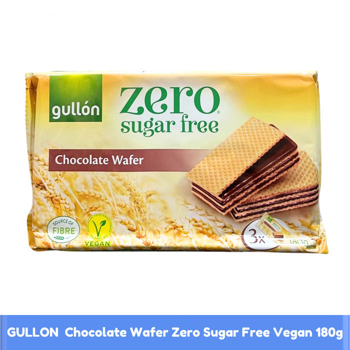 

GULLON Chocolate Wafer Zero Sugar Free Vegan 180gr - Gulon Wafer Cokelat
