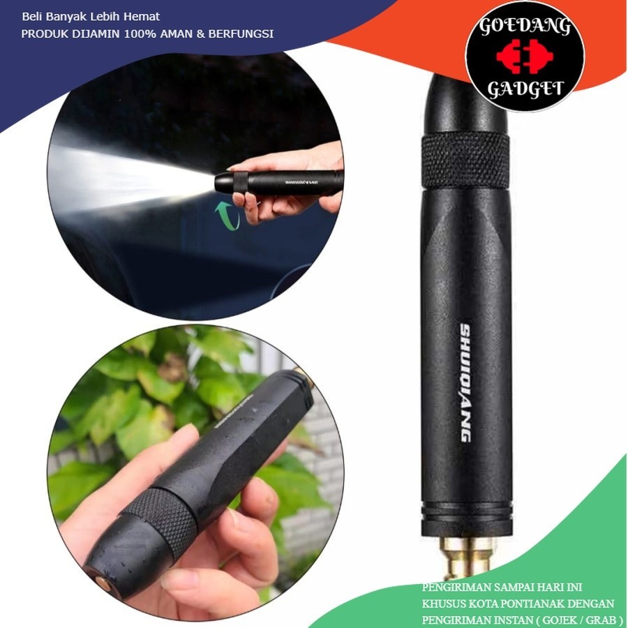 METAL SPRAY GUN ALAT SEMPROT AIR SEMPROTAN KEPALA KUNINGAN HOSE NOOZLE SPRAYER WATER SPRAYER STEAM