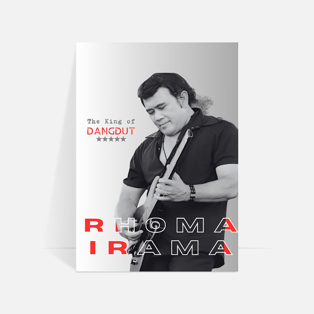 Large Poster POSTER RHOMA IRAMA PARTIAL RED