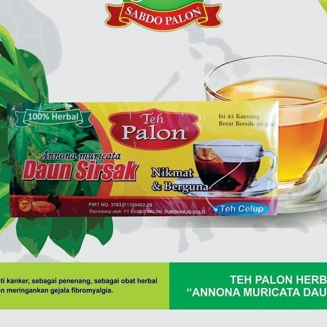 

TEH PALON HERBAL CELUP DAUN SIRSAK ANNONA MURICATA