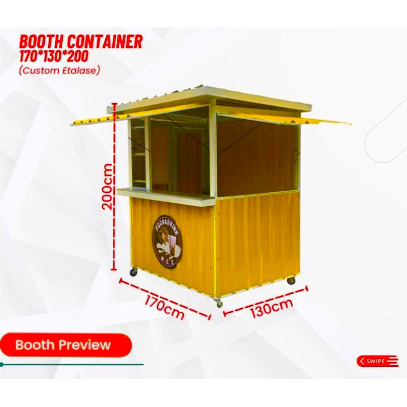 HOT PROMO Booth Container pancong es teh