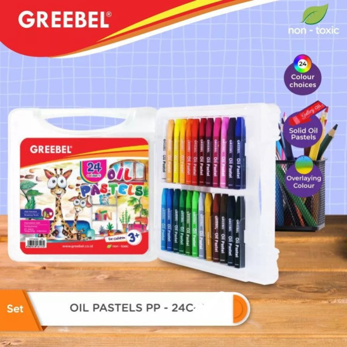 

GREEBEL Oil Pastel 24 Warna Non Toxic - Krayon