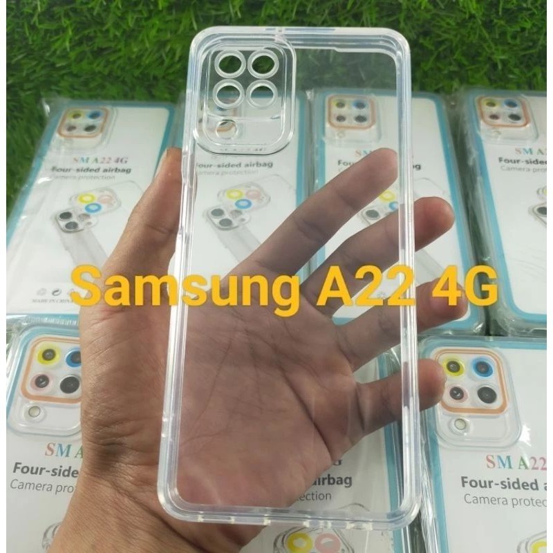 Softcase Slikon Transparan HP Samsung A22 4G / Casing Bening Clear Transparan