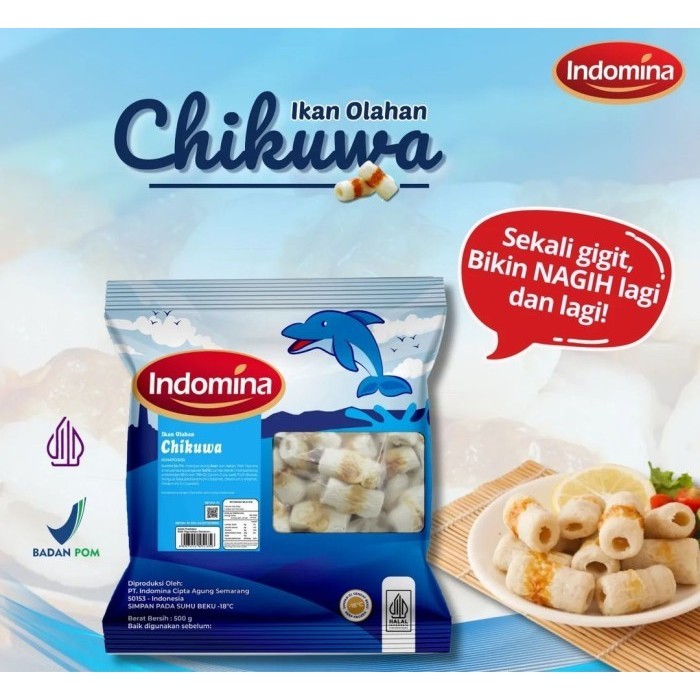 Indomina Chikuwa Mini 500gr Frozen Food