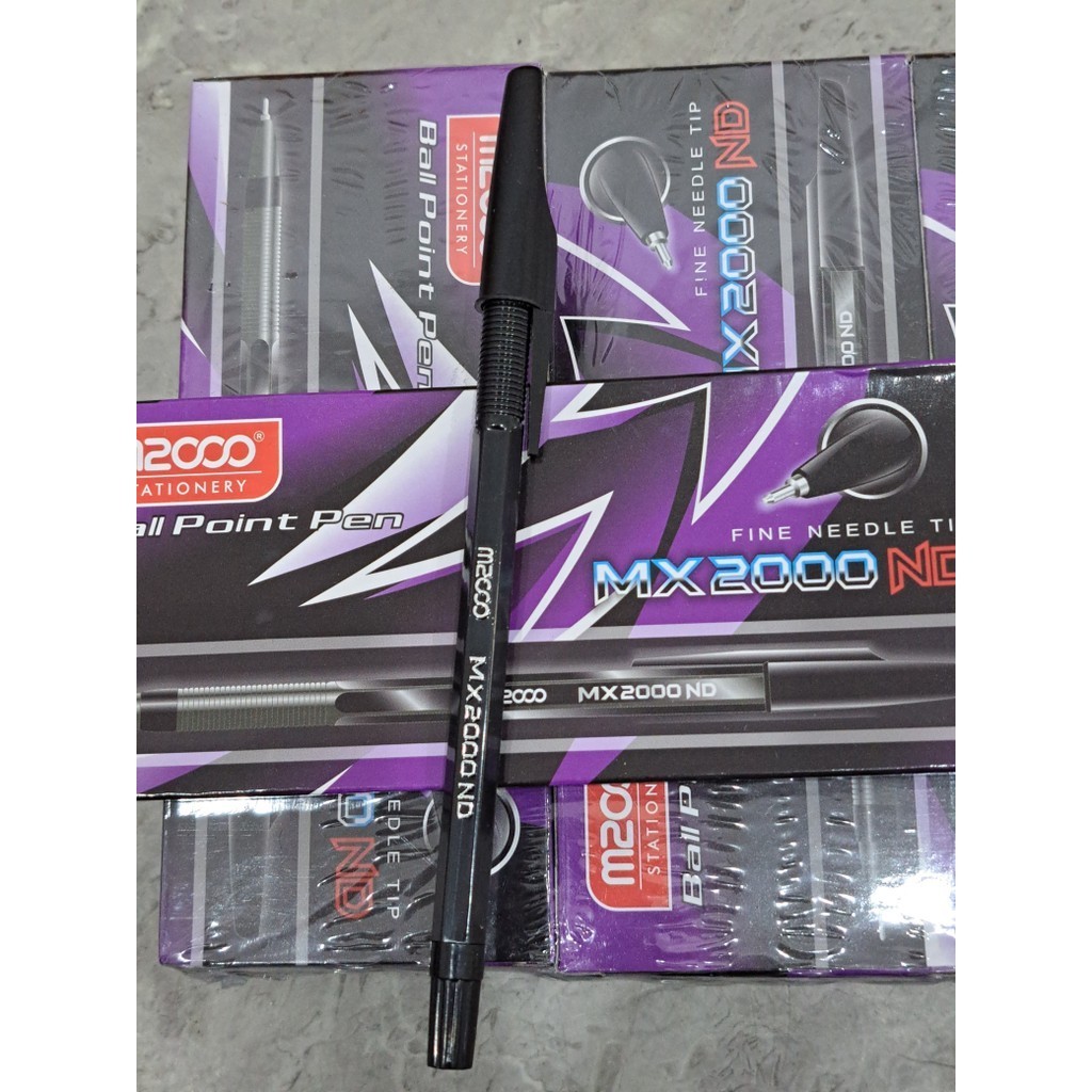 

HFM - Pulpen MX2000 Bolpen Tinta Hitam Set 12 Pcs