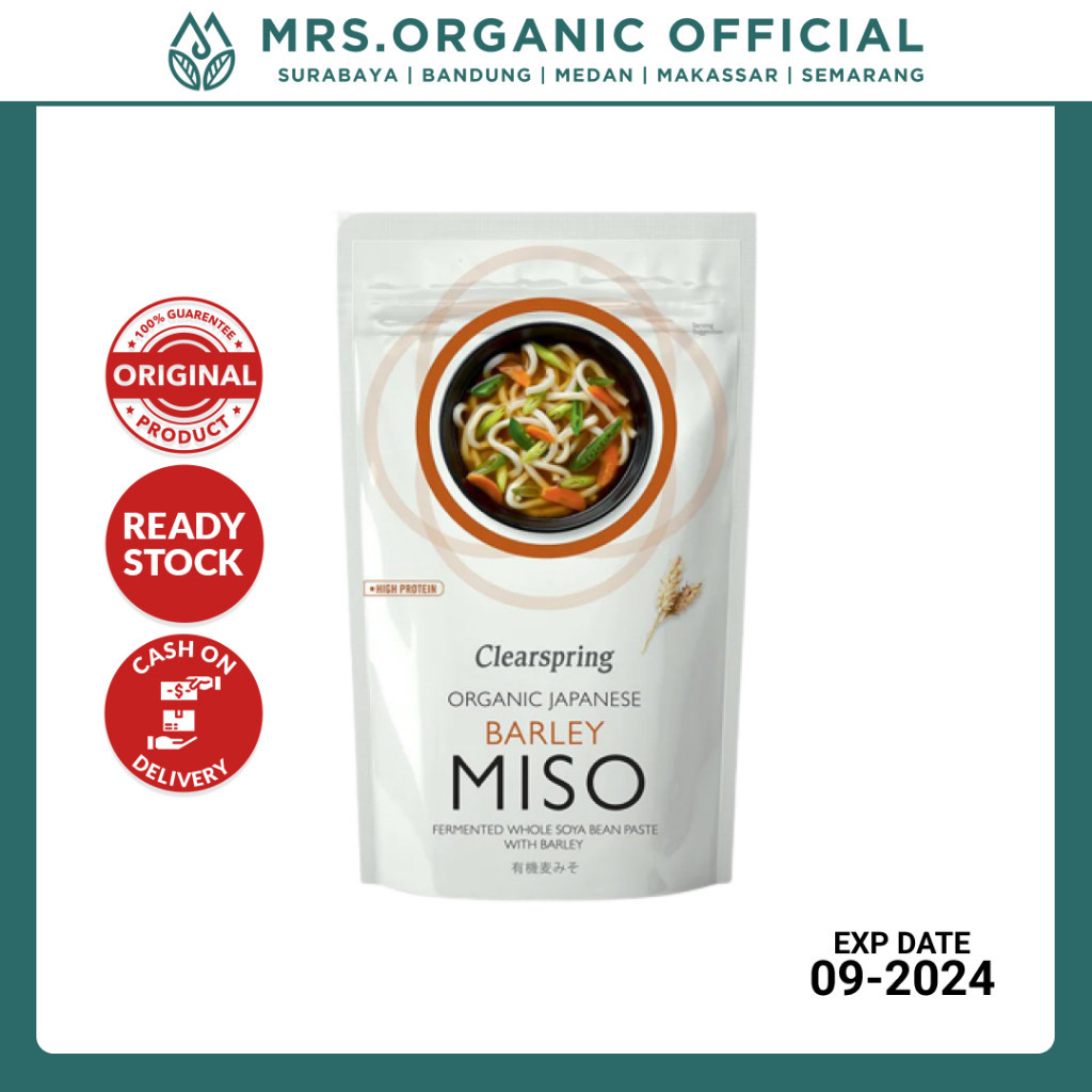 

Saus Saos Bumbu Jepang Organik Clearspring Organic Japanese Barley Miso Pouch 300g