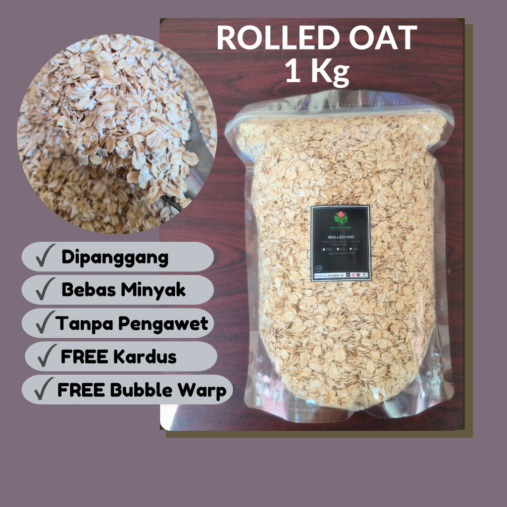 

ROLLED OAT 1 KG DIPANGGANG - GANDUM UTUH PREMIUM