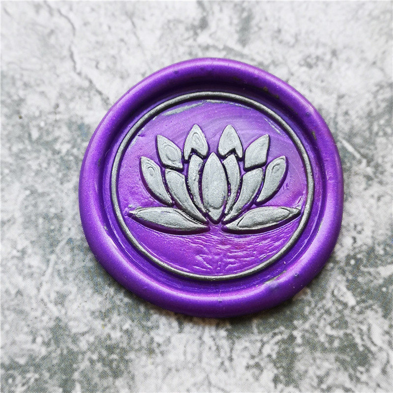 

Lotus Flower sello plant wax seal stamp Retro Wood Stamp Sealing Wax Seal Stamp Wedding Decorative sealing Stamp wax seals