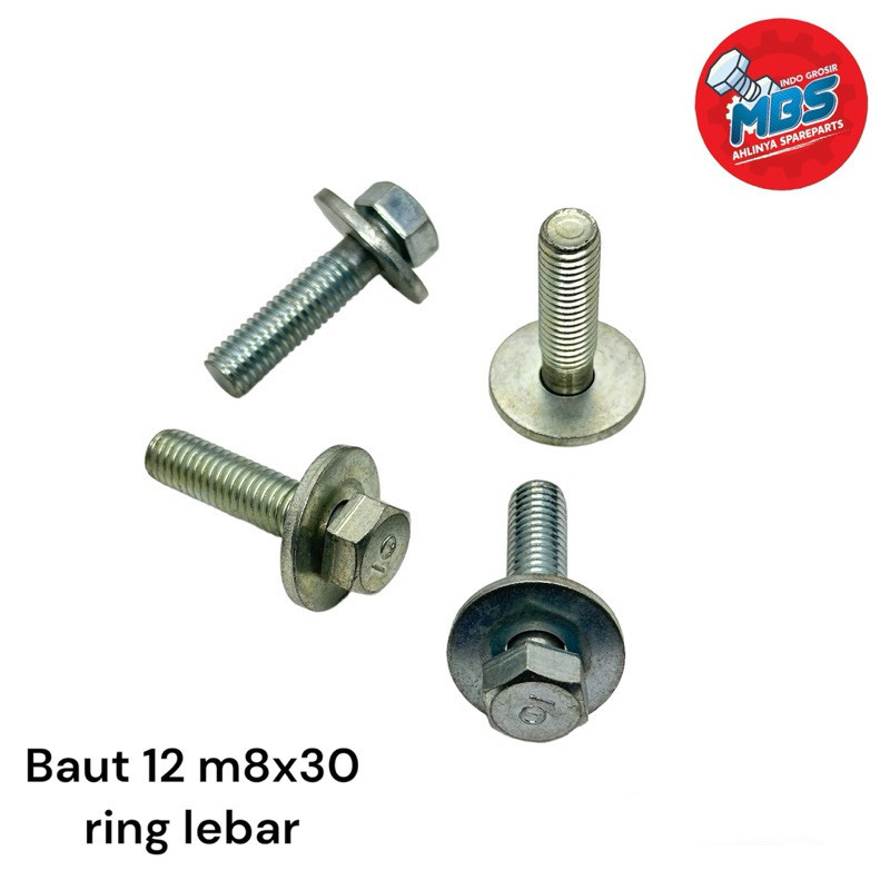 

Grosir baut 12 ring lebar panjang 3cm m8x30mm baud ori