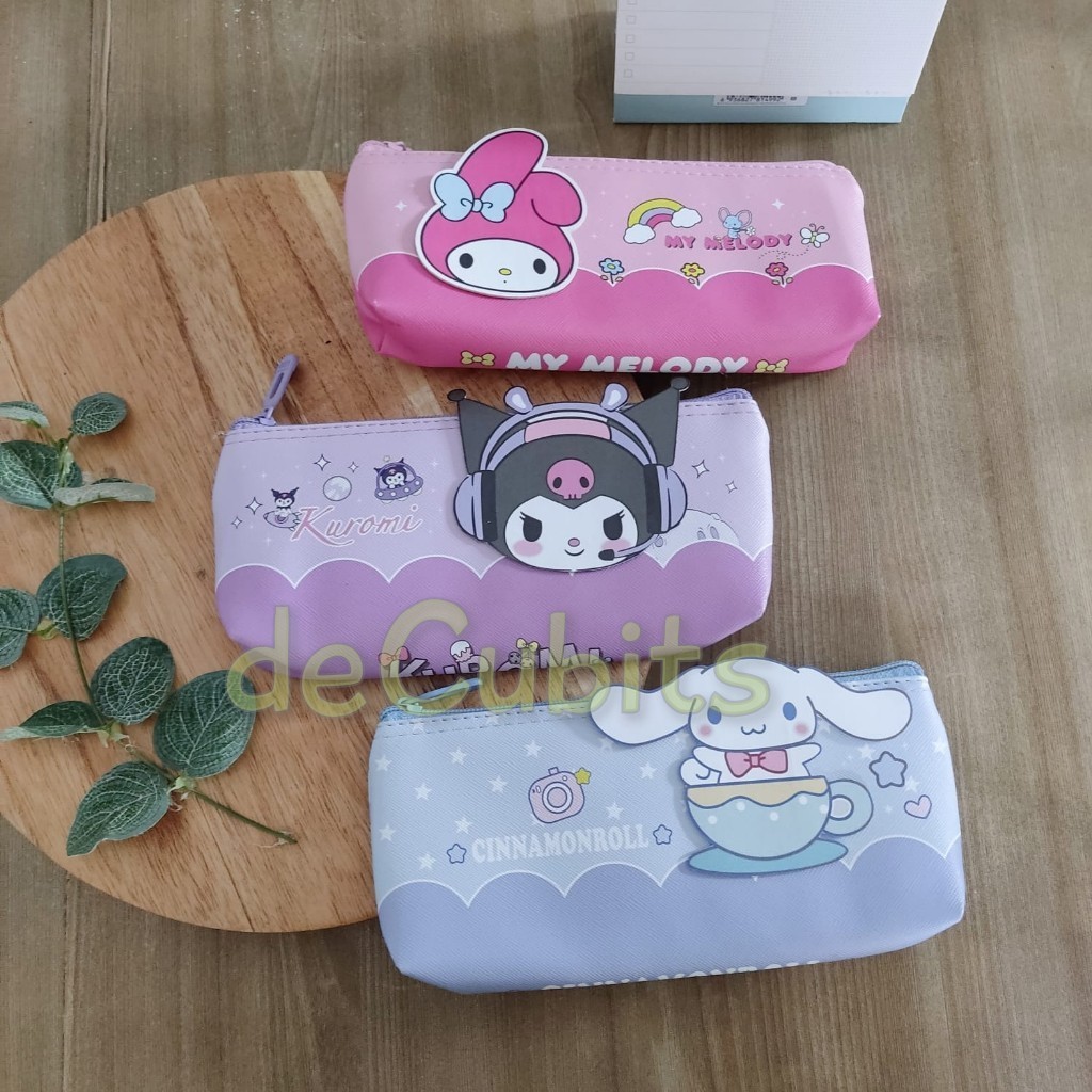 

DC Pouch Tempat Pensil Kuromi Cinnamoroll My Melody Kulit Sintetis