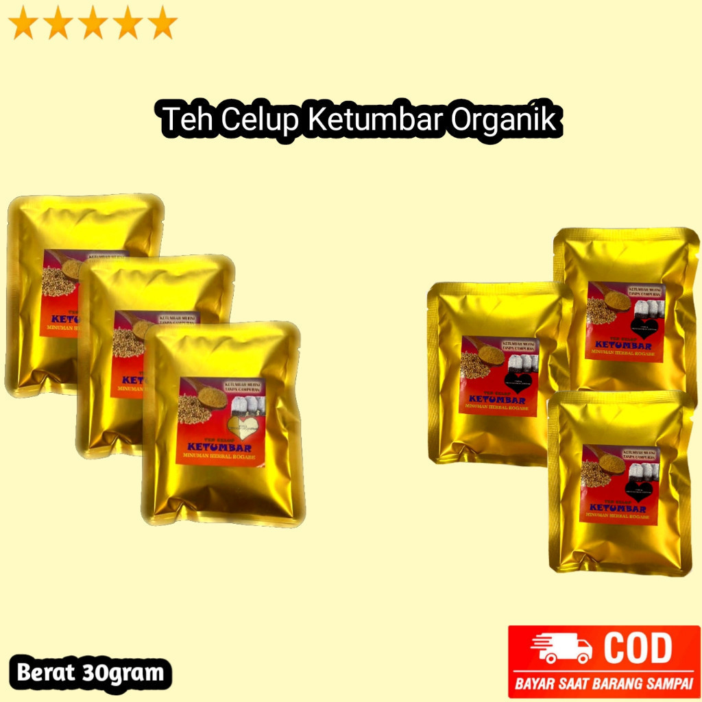 

Teh Celup Ketumbar Organik 100% Asli Tanpa Campuran 1 Bungkus isi 5 / G N