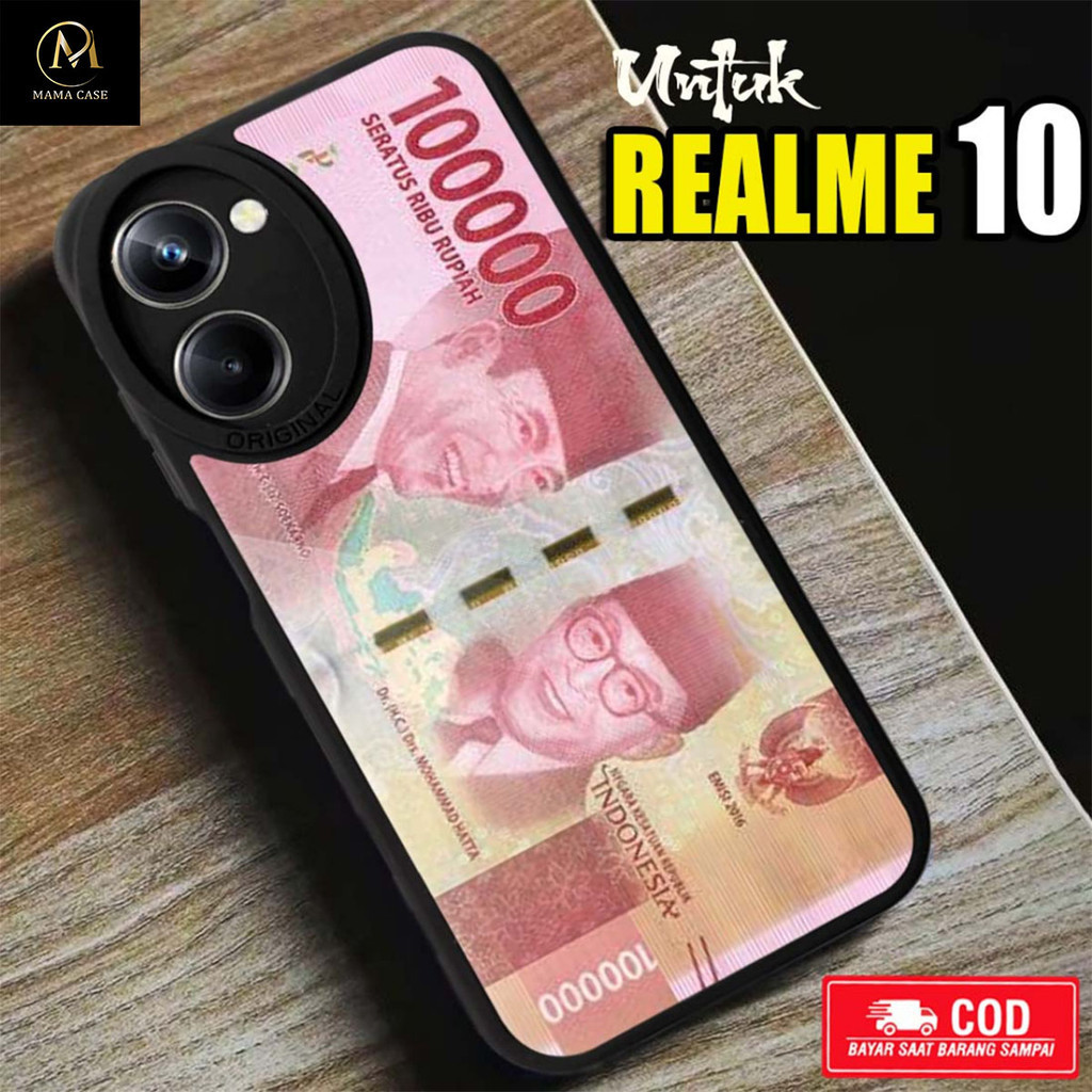 Case Realme 10 Mama Case [ UANG ]  Case Hp Glossy Casing Hardcase Softcase Bisa cod