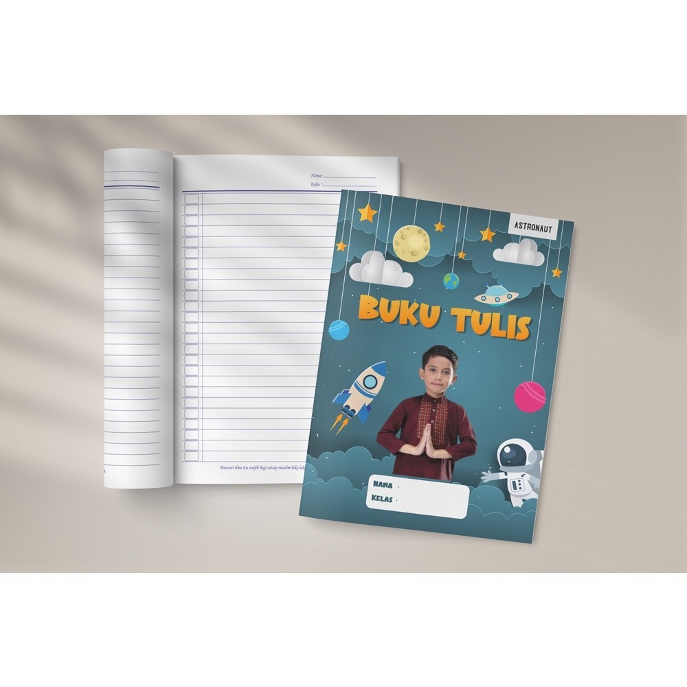 Buku Tulis Sekolah Custom FOTO & NAMA
