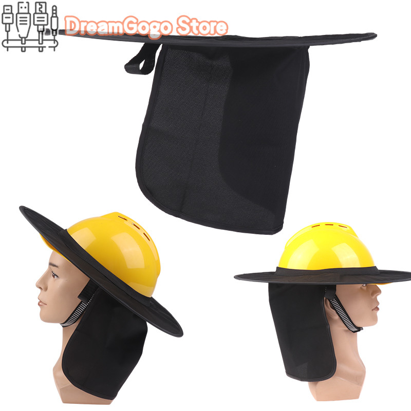 Summer Sun Shade Safety Helmet Neck Shield Helmets Hard Hat Sun Shade Hard Hat Accessories For Const