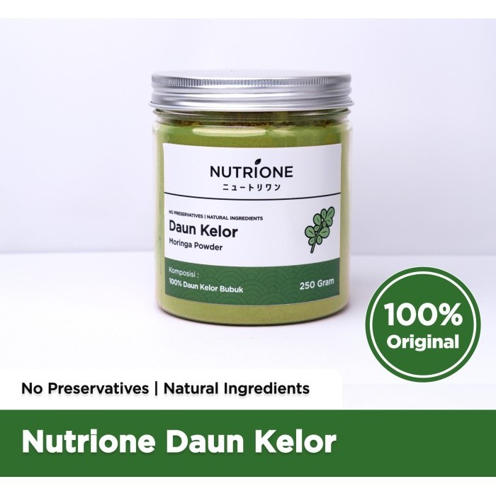 

TERJUAL Daun Kelor Bubuk / Moringa Powder Premium Original Nutrione