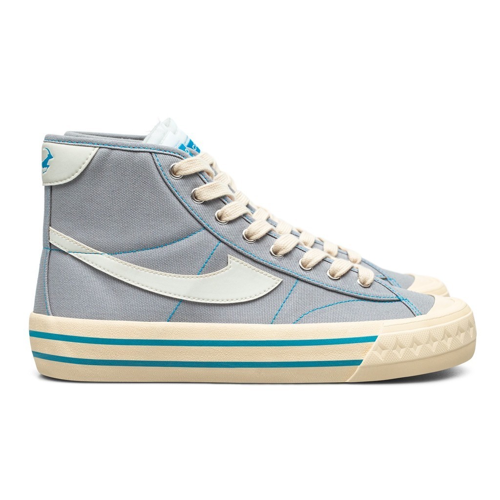 Sepatu Compass Retrograde Hi Decon Cyan Grey