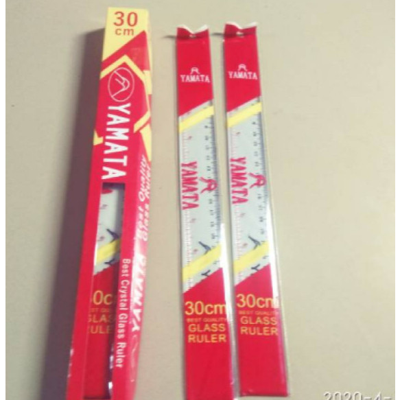 

1 Kotak / 12 Pcs Penggaris Plastik Yamata 30 Cm ( Lusin )