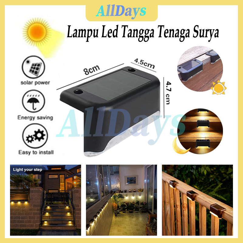 Lampu Tangga Taman / lampu tangga solar cell / Lampu Hias Tangga Pagar Taman LED Tenaga Surya