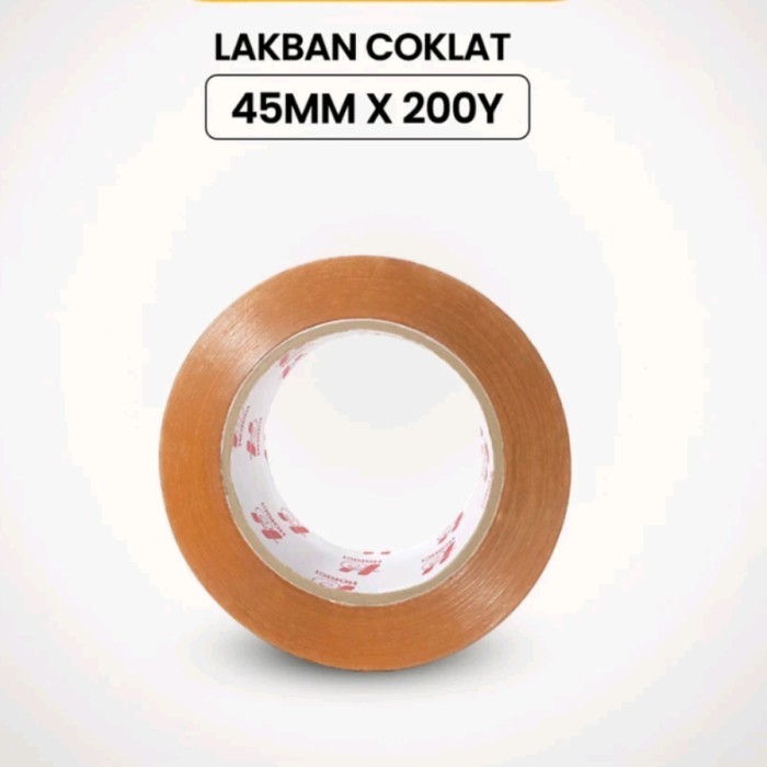 

Ready Lakban Coklat 100 Yard Kualitas Bagus di jamin Bagus rekat kuat