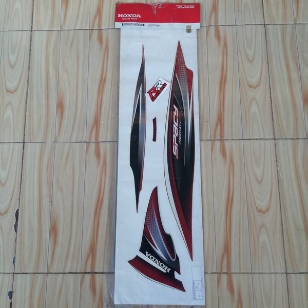 grafik graphic stripe striping body bodi kiri original ori honda spacy lama old karbu tahun 2011 201
