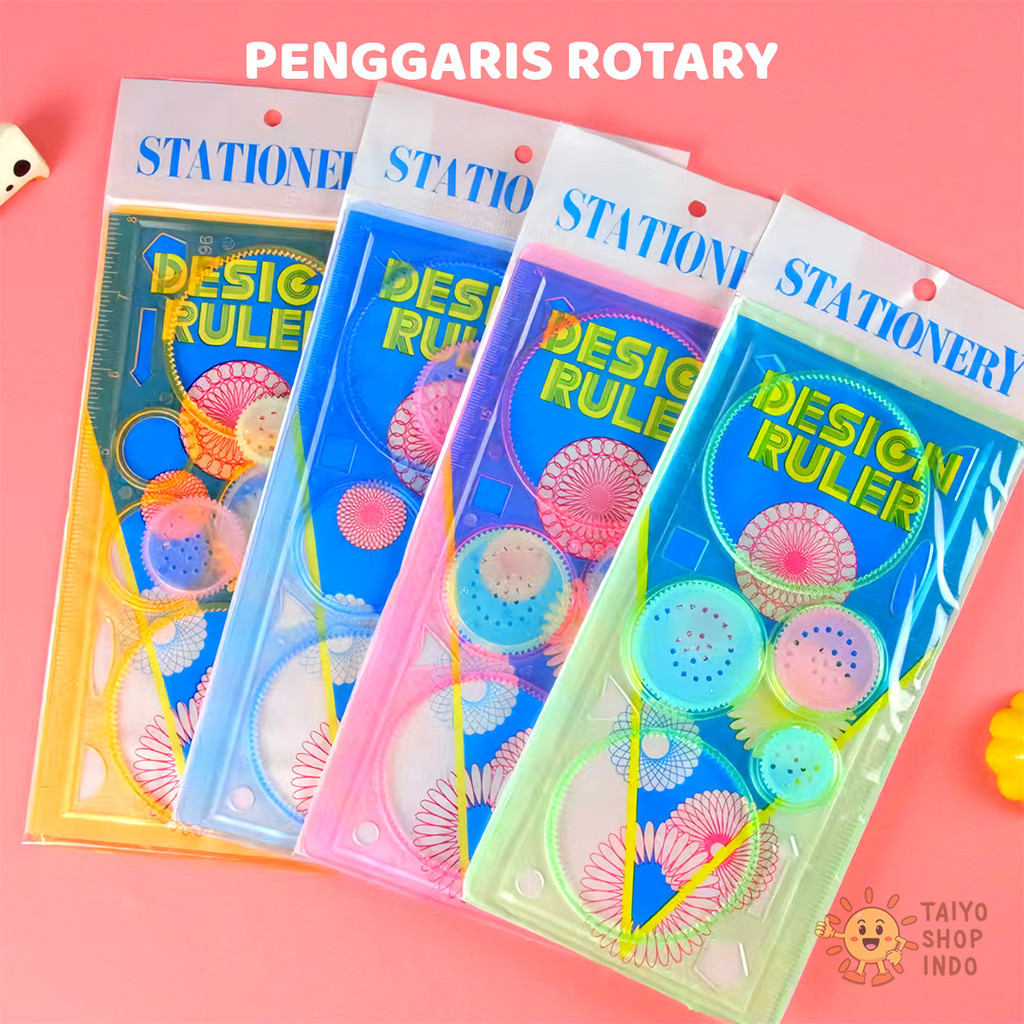 

TAIYO Penggaris Rotary Ruler Spirograph Measure Spirograf Berputar Pengukur Alat Ukur Hitung Gauge
