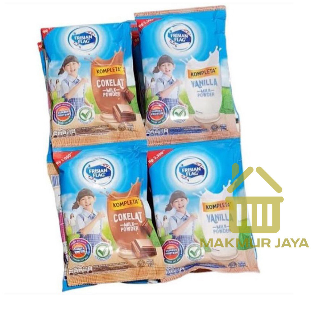 

Susu Frisian Flag Bubuk Kompleta - 10 pcs - Susu Bubuk Bendera