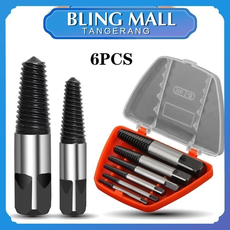 Screw Extractor Set / Tap Balik Pembuka Baut Rusak Set / Mata Bor Screw Bolt Extractor
