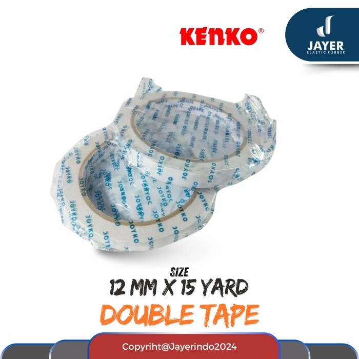 

Double Tape 1/2 inch Kenko 2 sisi 12 mm x 15 yard