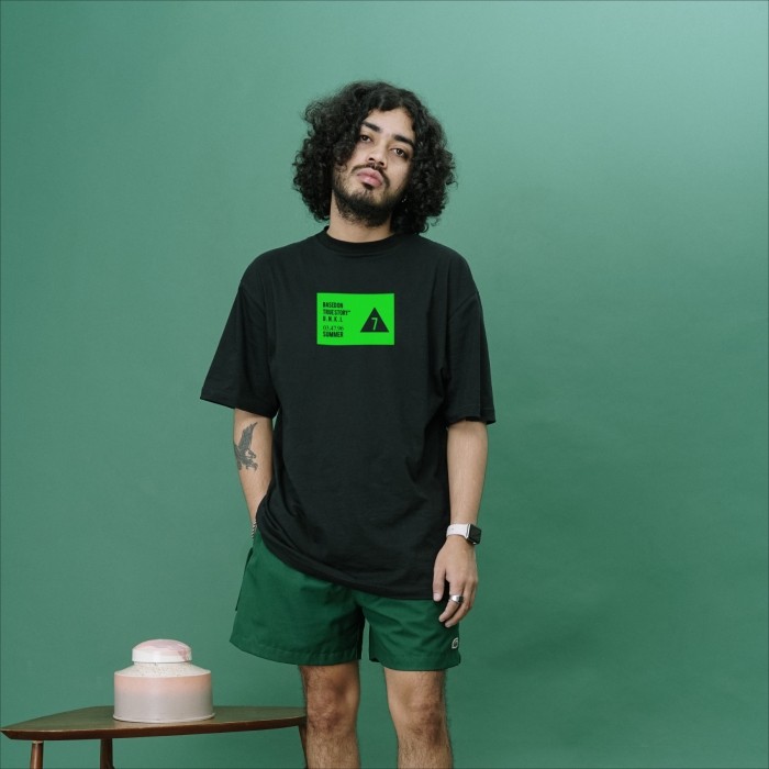 [COD] UNKL347 T-Shirt Hitam Bahan Combed Motif KLIM Kaos Pria Original