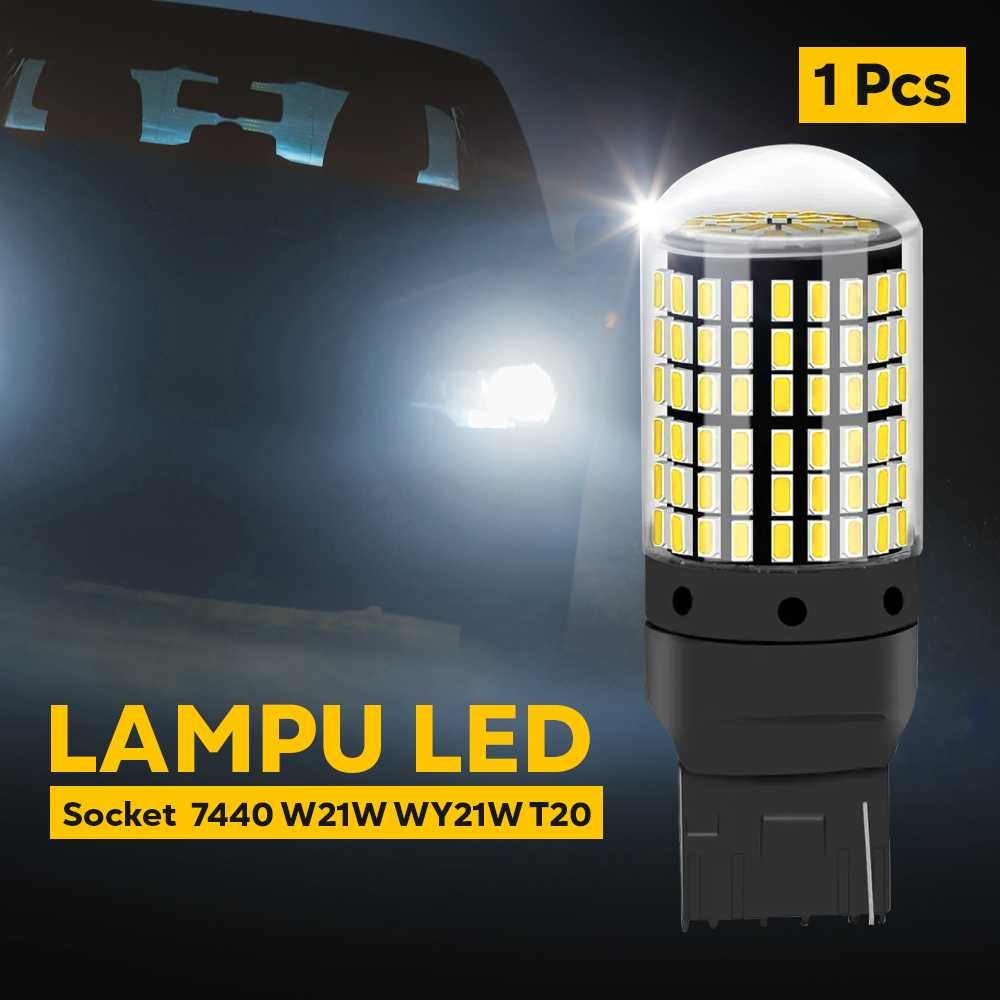Lampu Sein Dajjal Mobil LED Cross Flow T20 3014 SMD 7440 1 PCS - 3014