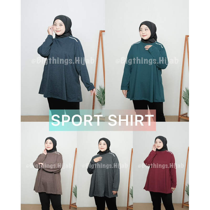 AV47UI SPORT SHIRT BIGTHINGS.HIJAB BAJU OLAHRAGA BESAR BAJU OLAHRAGA BIGSIZE BAJU OLAHRAGA JUMBO LD 