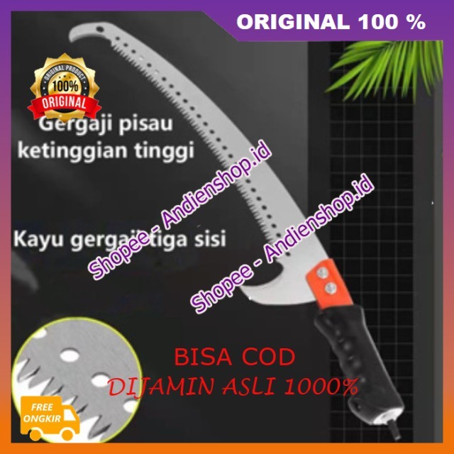 Gergaji Pemotong Ranting Pohon Tinggi Gergaji Pemangkasan Cabang Ranting Dahan 100% ASLI
