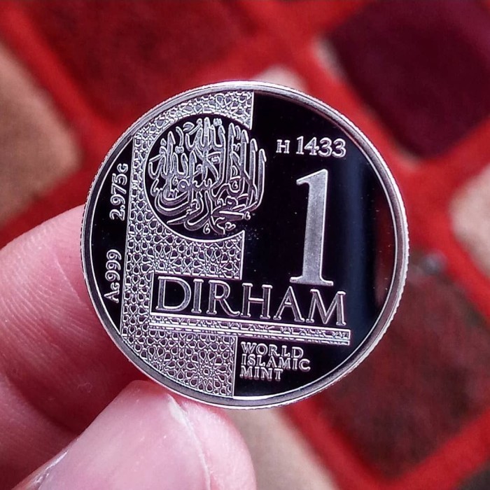 LOGAM MULIA 1 DIRHAM WAKALA KESULTANAN TERNATE KOIN PERAK MURNI FINE SILVER COIN (BS)