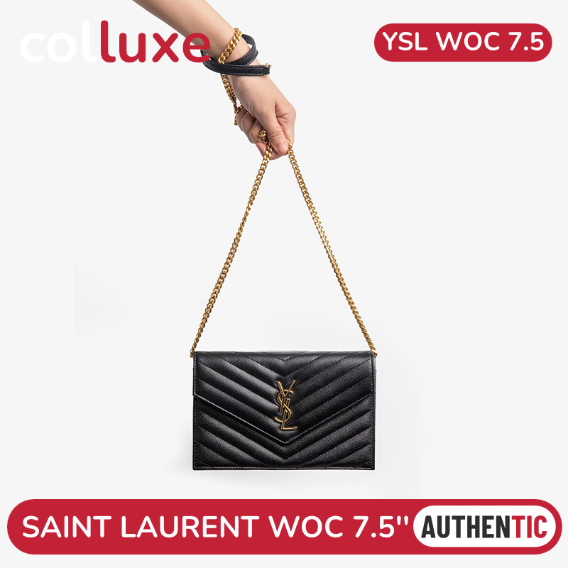Saint Laurent YSL Envelope woc 7.5'' Chain Bag, popular model, beautiful, elegant, selling very well