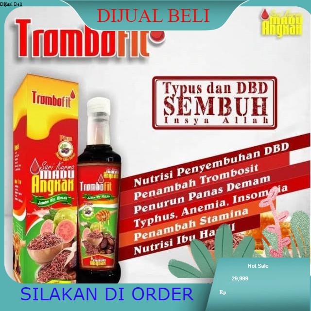 

Trombofit Sari Kurma Madu Angkak Plus Ekstrak Lumbricus