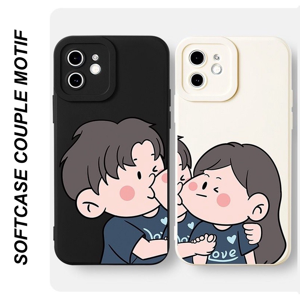 case couple type hp Oppo all type / Silikon premium /Softcase macaron / NC-21