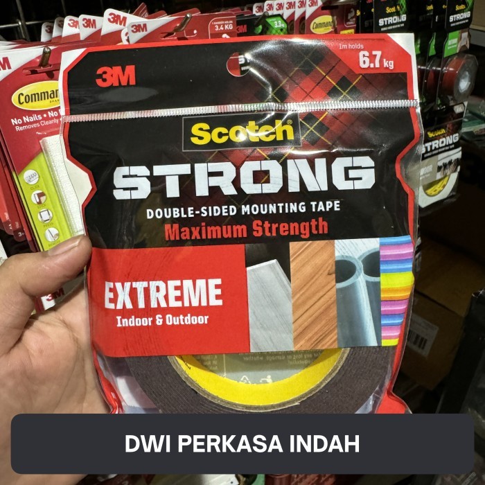 

Scotch Extreme 3M Double Tape 414-M19 Perekat Strong 6.7kg