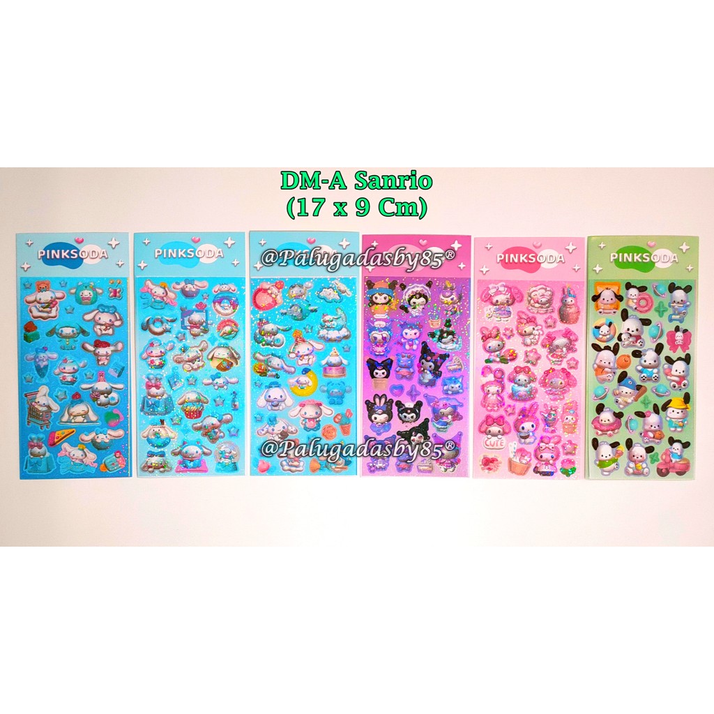 

(1 Biji) Sticker Sanrio Hologram 17 x 9 Cm / Sticker Viral Sanrio / Sticker GXIMP DM-A Sanrio