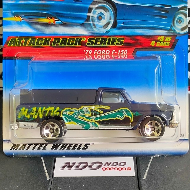 SP99 Hot Wheels '79 Ford F-150 Pickup (1979 Ford Truck) - Dark Blue 2000