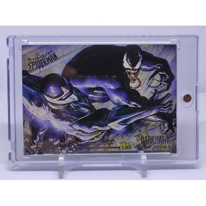 ORIGINAL kartu Fleer Marvel Spider Man Spiderman Venom Darkhawk RARE