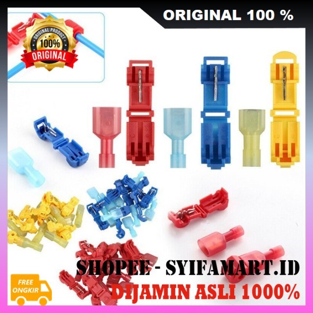 Konektor Kabel Jumper T Konektor Penyambung Kabel T Konektor Kabel Listrik T Sambungan Kabel T Isi 1