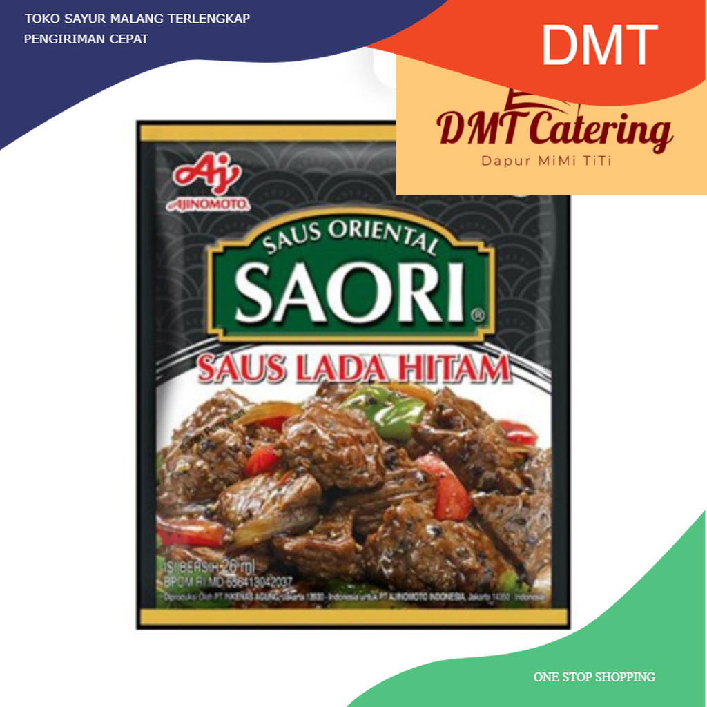 

Saori Saus Lada Hitam 26 ml Catering Malang DMT