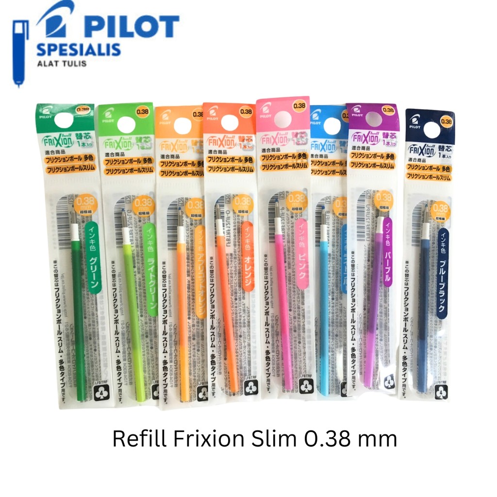 

Refill Pilot Frixion Slim 0.38 mm Colors Isi Pulpen Pilot Frixion - Satuan