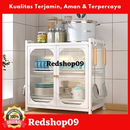 Stora Kabinet Dapur 2 Tingkat - Putih/Kabinet Dapur
